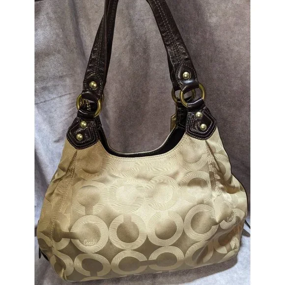 Coach Beige Handbag - Picture 10 of 11